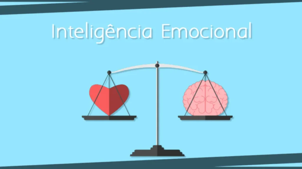 Ilustração representando o equilíbrio entre emoções e razão na inteligência emocional